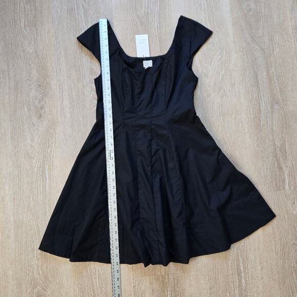 A New Day Corset Woven Mini A-Line Cotton Dress Size 4 Square Neck New With Tags - Picture 5 of 17